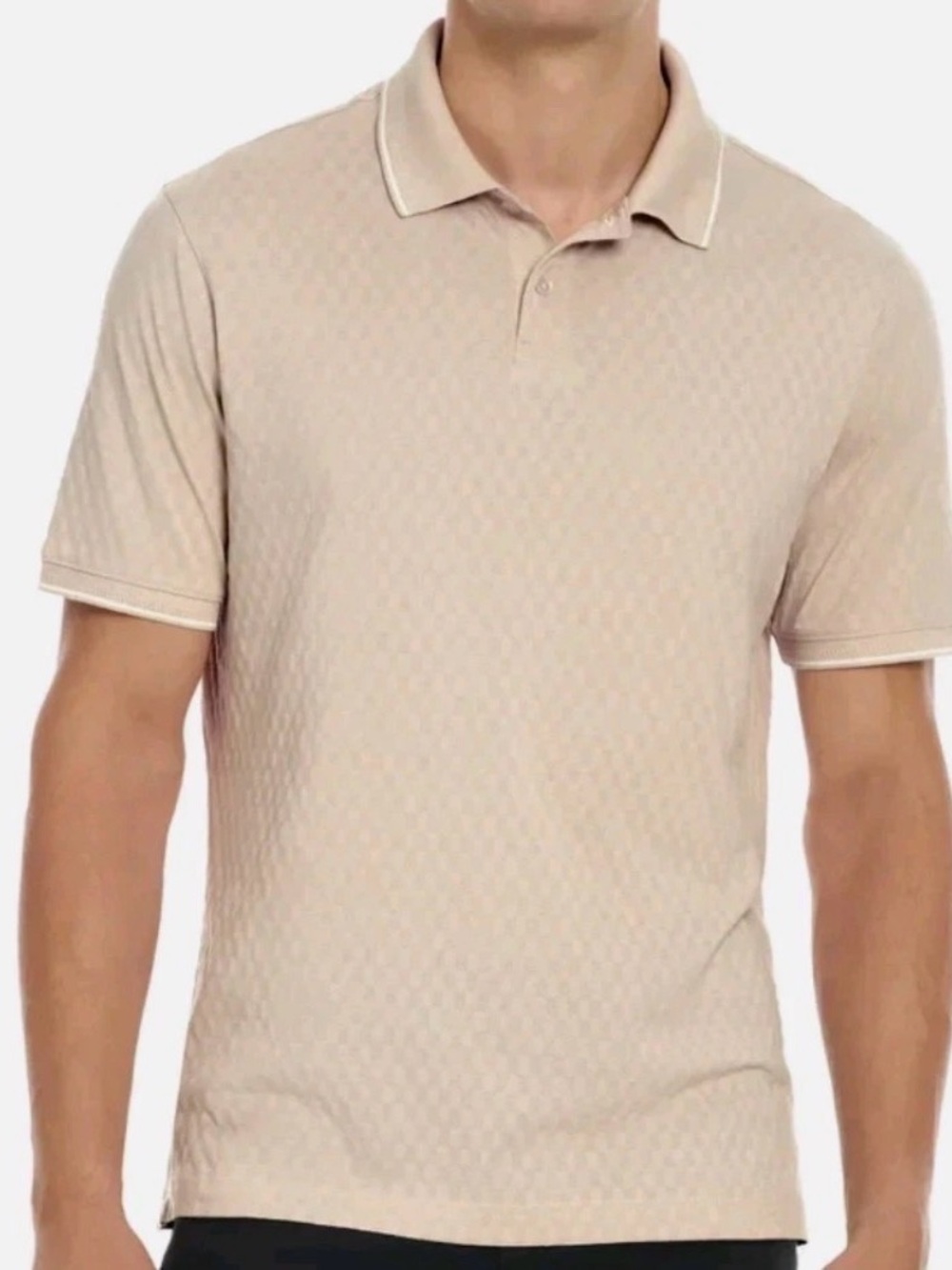 Ted Baker Men’s Textured Polo Shirt - Size XXL